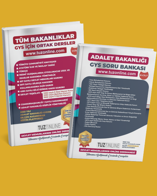 Adalet Bakanlığı GYS Soru Bankası Seti